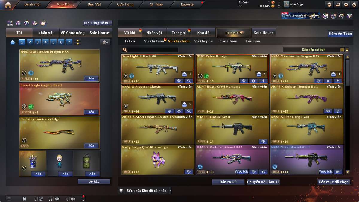 shop acc cf uy tin gia re